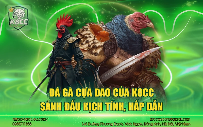 Đá Gà Cựa Dao K8CC - Sảnh cược đá gà kịch tính & hấp dẫn 10 Đá gà cựa dao của K8CC - Sảnh đấu kịch tính, hấp dẫn