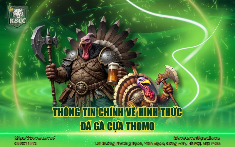 Đá Gà Thomo K8CC - Đỉnh cao đấu trường chuẩn quốc tế  2 Thông tin chính về hình thức đá gà thomo